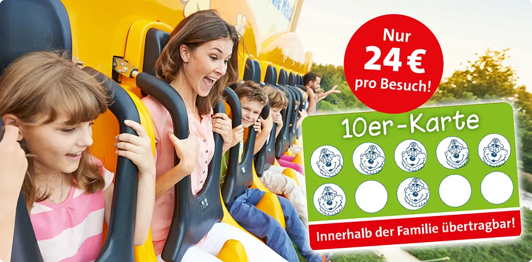 Ravensburger Spieleland_Besuch planen_Tickets_Übertragbare 10er-Karte